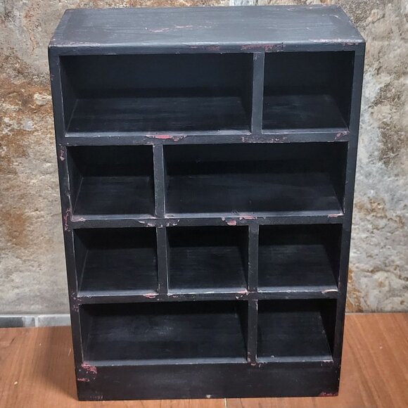 Multi Color 9 Drawer Wood Cabinet Small Chest Box Desk Organizer - Picture 7 of 17